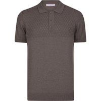 Kurzärmeliges Poloshirt mit Rautenmuster
