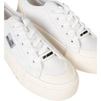 Minimalistische weiße Leder-Sneakers