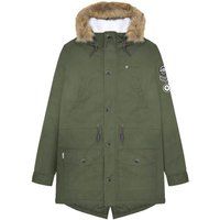 Lambretta - Parka für Herren, Sherpa-Futter (Khakigrün)