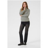 Gerippter Strick Half-Zip Pullover