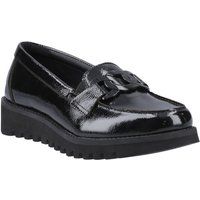 Hush Puppies Francis Loafer Patent Mädchenschwarze Slipper Aus Leder