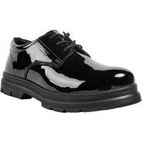 Pod Irene Kunstleder Mädchen Schwarze Lackleder Slipper