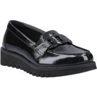 Hush Puppies Francis Loafer Patent Mädchenschwarze Slipper Aus Leder