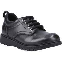Hush Puppies Keeley Mädchenschuhe Aus Schwarzem Leder Mit Schnürung