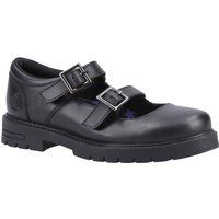 Hush Puppies Ella Senior Mädchenschuhe Aus Schwarzem Leder