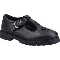 Hush Puppies Fiona JNR Mädchenschuhe Aus Schwarzem Leder