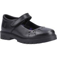 Hush Puppies Sabrina Senior Mädchenschuhe Aus Schwarzem Leder