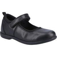 Hush Puppies Bianca SNR Mädchenschuhe Aus Schwarzem Leder