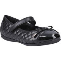 Hush Puppies Lottie Mädchenschwarze Ballettschuhe Aus Leder