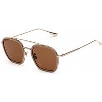 Quadratische Aviator-Sonnenbrille mit Brauensteg