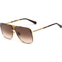 Pilotenbrille mit goldenem Rahmen