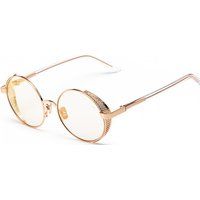 Ovale Sonnenbrille mit Metallrahmen