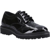 Hush Puppies Gabi Lace Up Mädchen Brogues Aus Schwarzem Leder