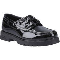 Hush Puppies Lucy Mädchenschwarze Bootsschuhe Aus Leder