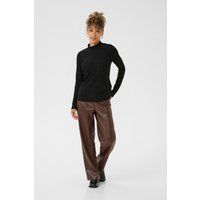 Feminin Langarmshirt mit Stehkragen