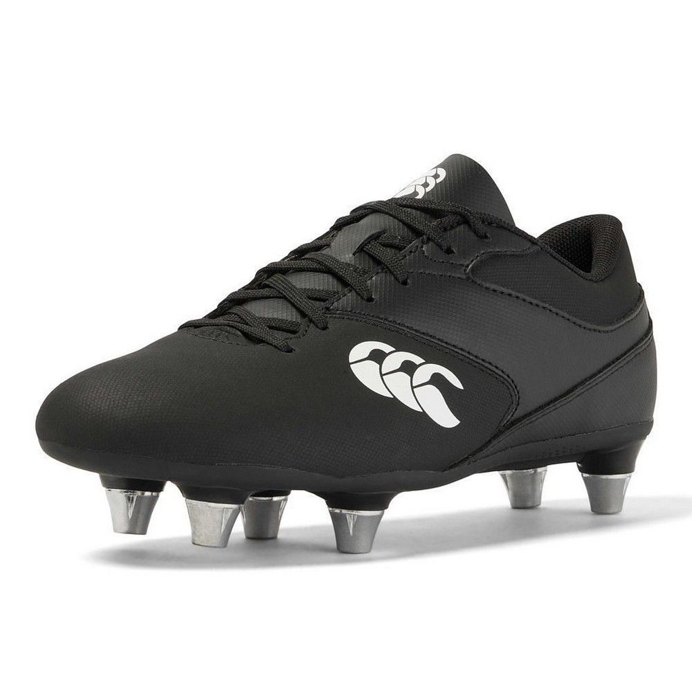 Canterbury Herren Phoenix Raze 2023 Soft Ground Rugby-Stiefel (Schwarz/Weiß)