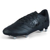 Herren Rugby Stiefel für weichen Boden, Schwarz