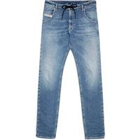 Blaue Jogg Jeans mit Kordelzug