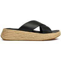 Espadrille-Sandalen mit gekreuzten Riemen