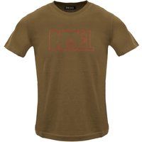 Herren Braun T-Shirt mit Grafik-Logo