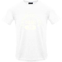 Weißes T-Shirt mit Grafikprint und Rundhalsausschnitt