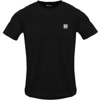 Minimalistisches Baumwoll-T-Shirt mit Logo-Patch