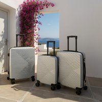 Silberner Hartschalen-Trolley