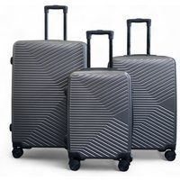 Anthrazitfarbener Hartschalen-Rollkoffer