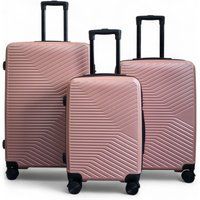 Roségoldenes Hartschalen-Koffer-Set
