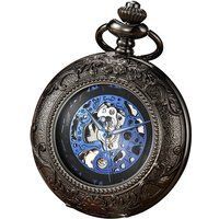 Vintage Skelett-Halbjäger-Taschenuhr