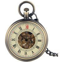 Antike Bronze Mechanische Taschenuhr