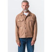 Herren Jacke im Wildleder-Look mit Knöpfen