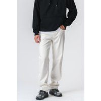 Relaxed Fit Jeans aus weißem Denim