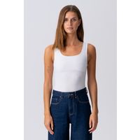 Ärmelloses Tanktop mit quadratischem Ausschnitt