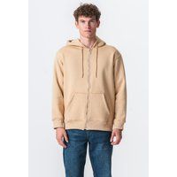 Locker geschnittener Kapuzenpullover mit Reißverschluss