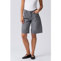 Graue Denim Bermuda Shorts Jorts