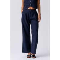 Elegante, weitgeschnittene Faltenhose