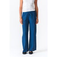 Damen Leinenhose mit weitem Bein