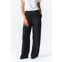 Weite Hose mit hoher Taille