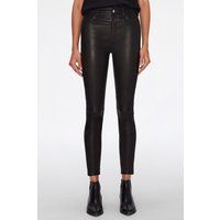 Damen High-Waist Skinny Lederhose