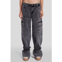 Gürtelweite Cargo-Jeans