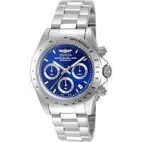 Chronograph Uhr mit blauem Zifferblatt