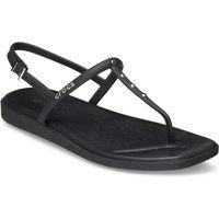 Crocs Miami Nieten Thong Flip Thermoplastische Damen Sandalen Schwarz