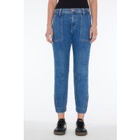 Darted Boyfriend Denim Jogger Jeans