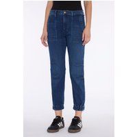Darted Boyfriend Denim Jogger Jeans
