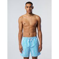 Badeshorts mit Pfirsich-Finish und Print