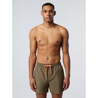 Klassische Herren-Badeshorts mit Logo-Patch