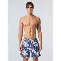 Herren Badeshorts mit Waschdruck
