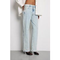 Gerade geschnittene Jeans mit hoher Taille