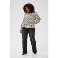 Damen Langarm Bluse mit Animal Print